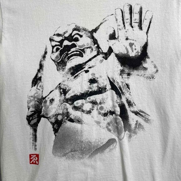 Encolor Hand Painted Designs T-Shirt Mens Small White‎ Cotton Graphic - Picture 8 of 10